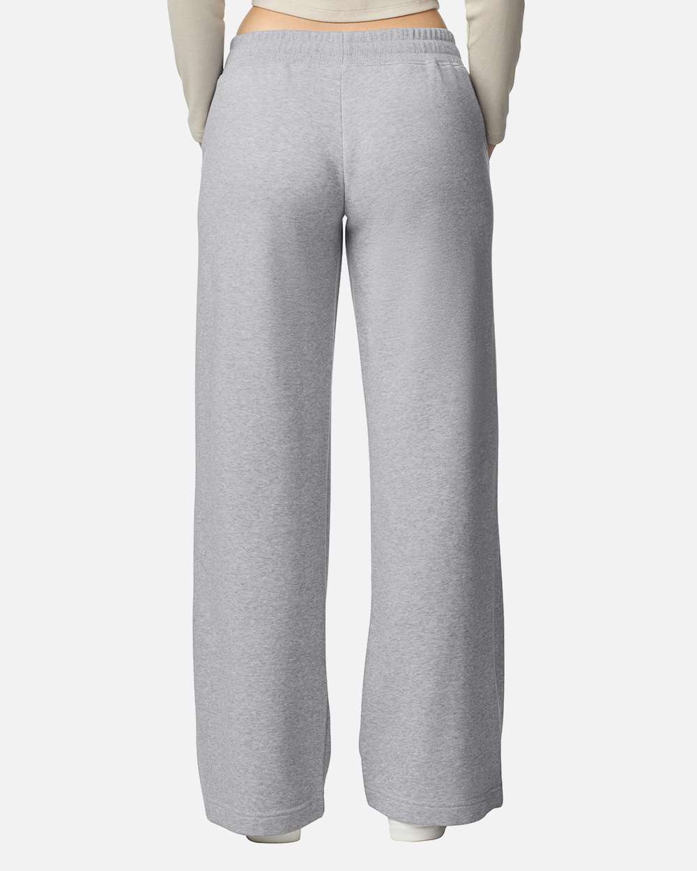American Apparel Ftp00 Women’s French Terry Wide Leg Pants - Heather Grey