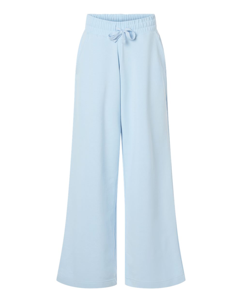 American Apparel Ftp00 Women’s French Terry Wide Leg Pants - Powder Blue
