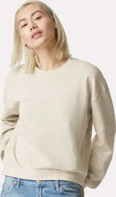 American Apparel Rf494 Reflex Women’s Fleece Crewneck Bone