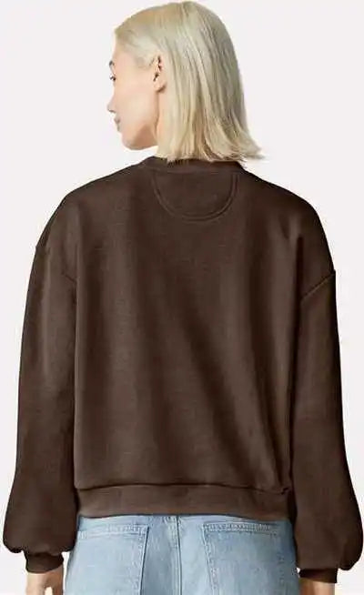 American Apparel Rf494 Reflex Women’s Fleece Crewneck - Brown