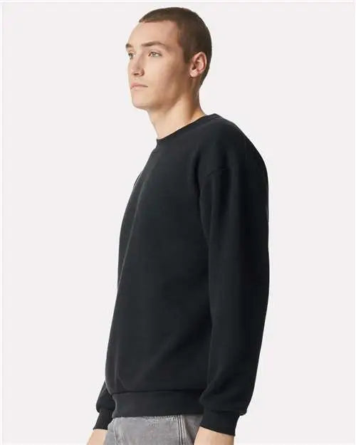 American Apparel Rf496 Reflex Fleece Crewneck Sweatshirt - Black