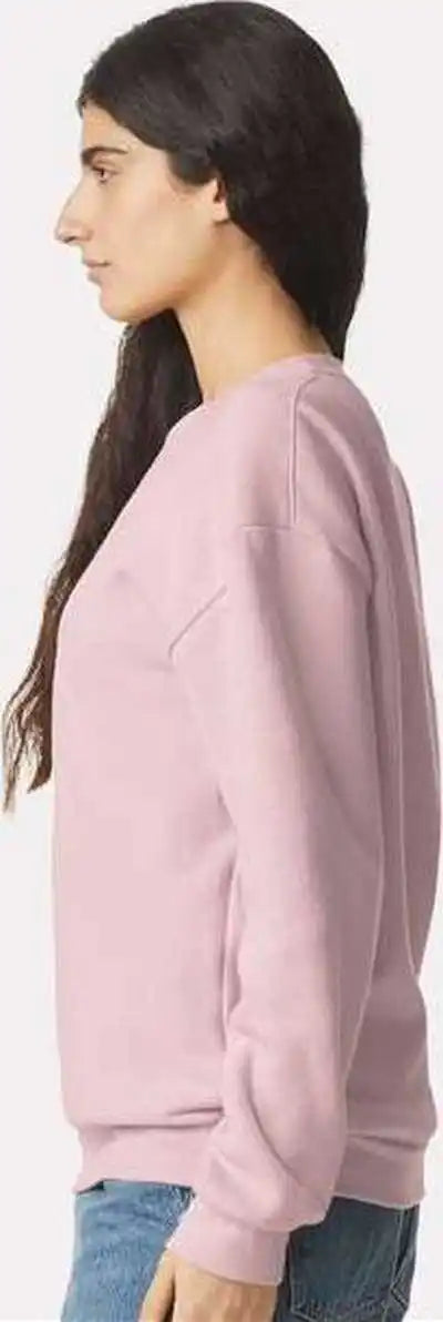 American Apparel Rf496 Reflex Fleece Crewneck Sweatshirt Blush