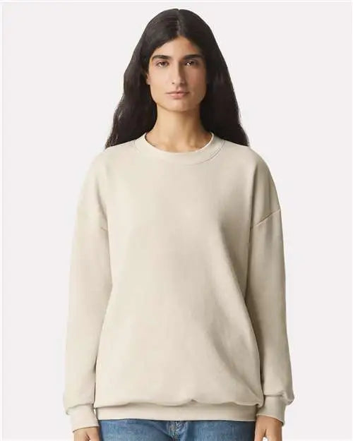 American Apparel Rf496 Reflex Fleece Crewneck Sweatshirt - Bone