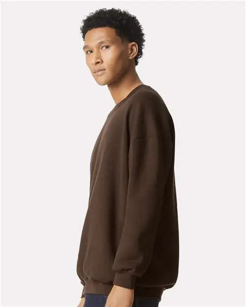 American Apparel Rf496 Reflex Fleece Crewneck Sweatshirt - Brown