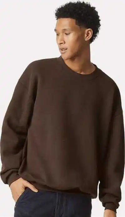 American Apparel Rf496 Reflex Fleece Crewneck Sweatshirt - Brown