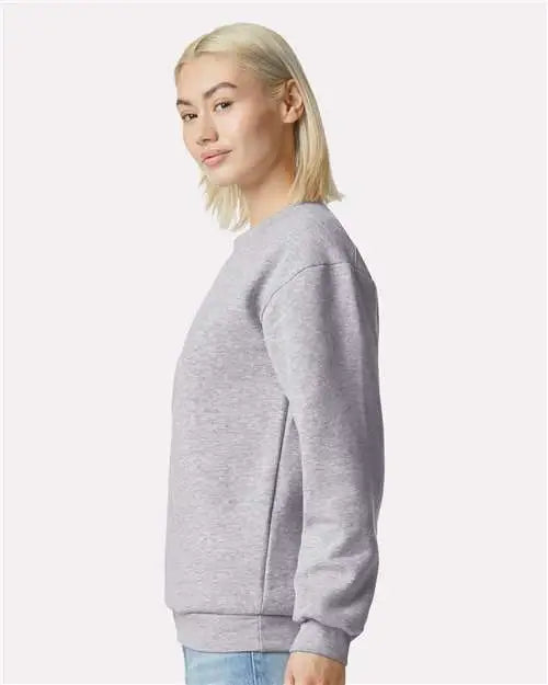 American Apparel Rf496 Reflex Fleece Crewneck Sweatshirt - Heather Grey