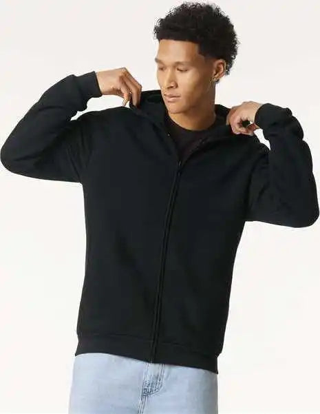 American Apparel Rf497 Reflex Fleece Full Zip Hoodie Black