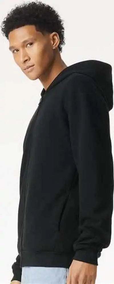 American Apparel Rf497 Reflex Fleece Full Zip Hoodie Black