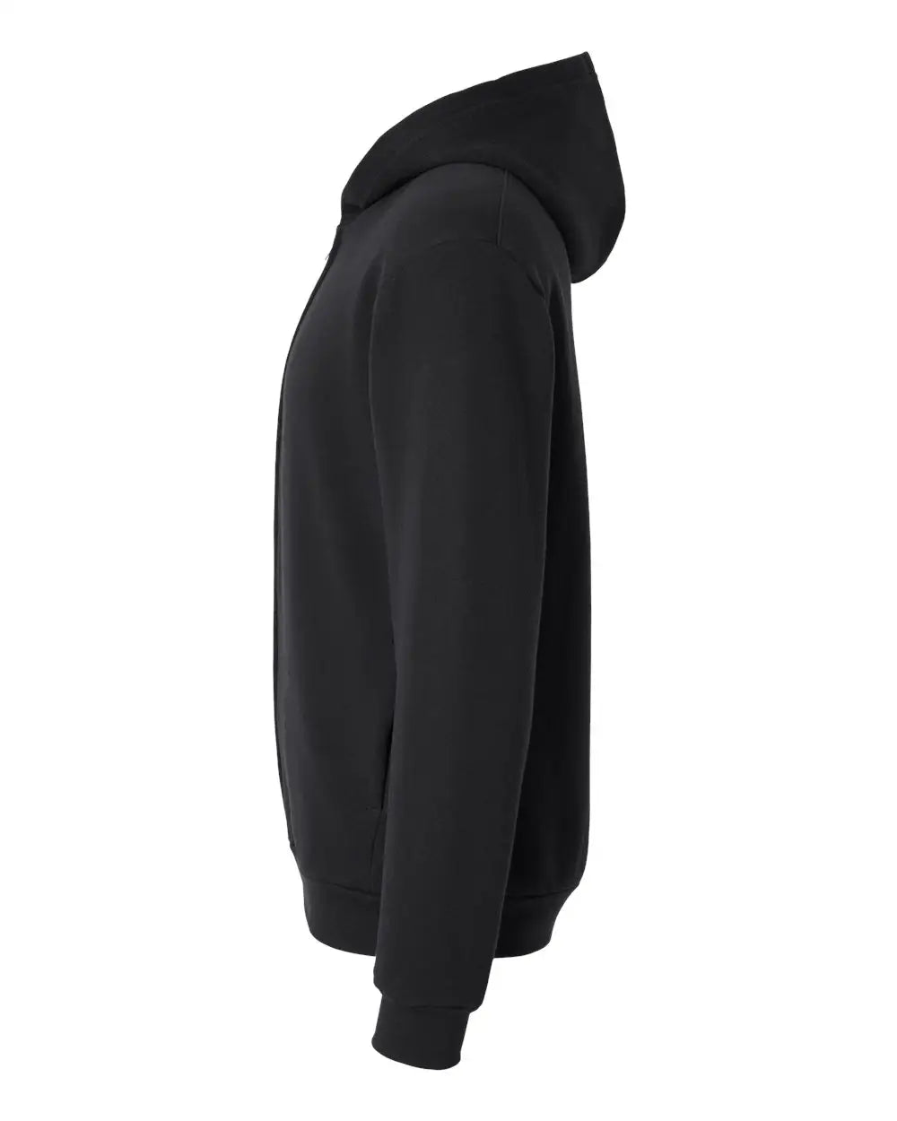American Apparel Rf497 Reflex Fleece Full-zip Hoodie - Black