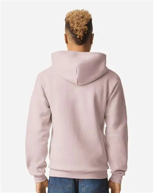 American Apparel Rf497 Reflex Fleece Full-zip Hoodie - Blush