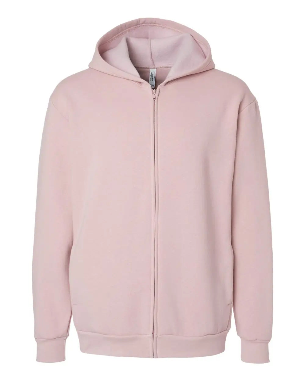 American Apparel Rf497 Reflex Fleece Full-zip Hoodie - Blush - Xs