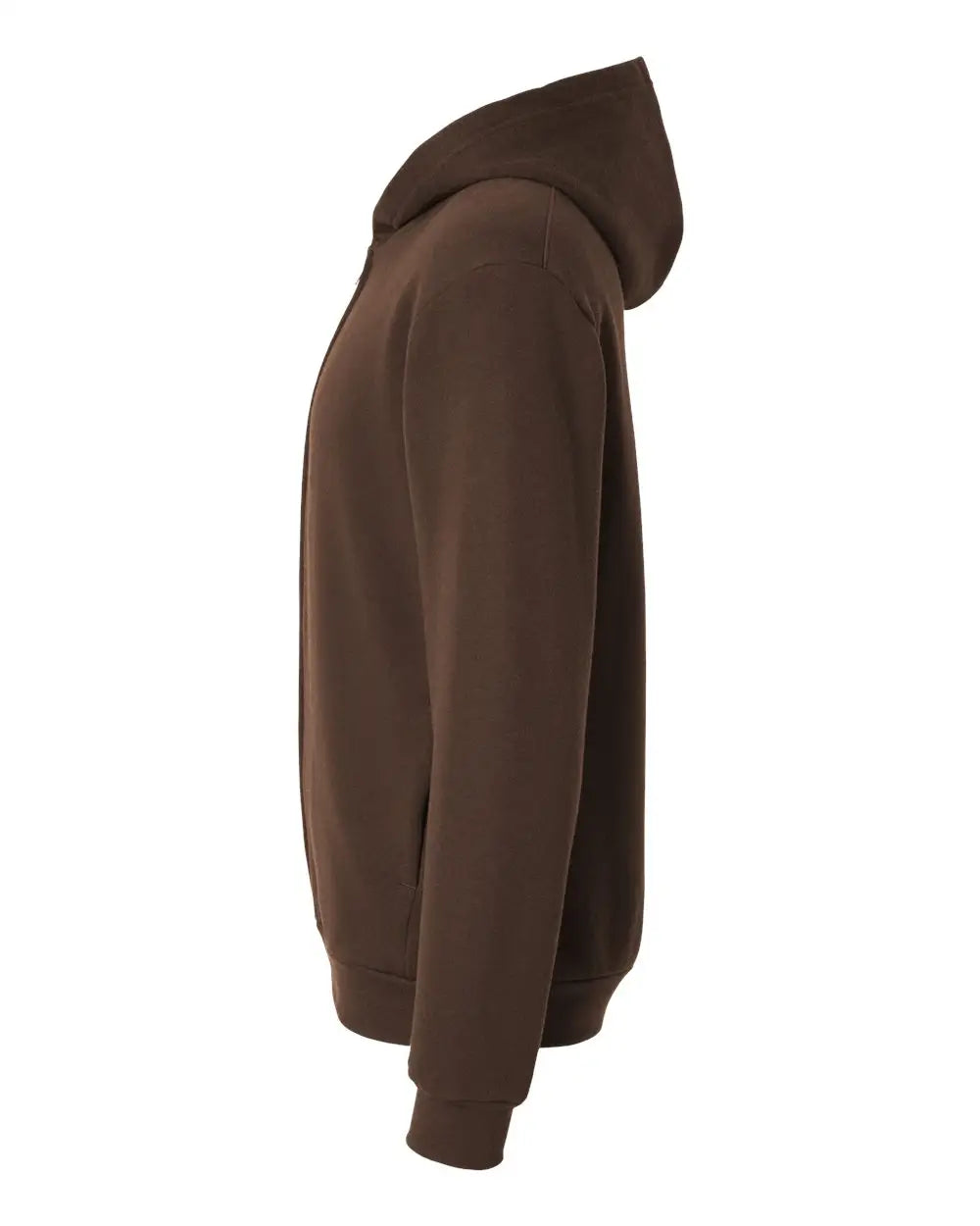 American Apparel Rf497 Reflex Fleece Full-zip Hoodie - Brown
