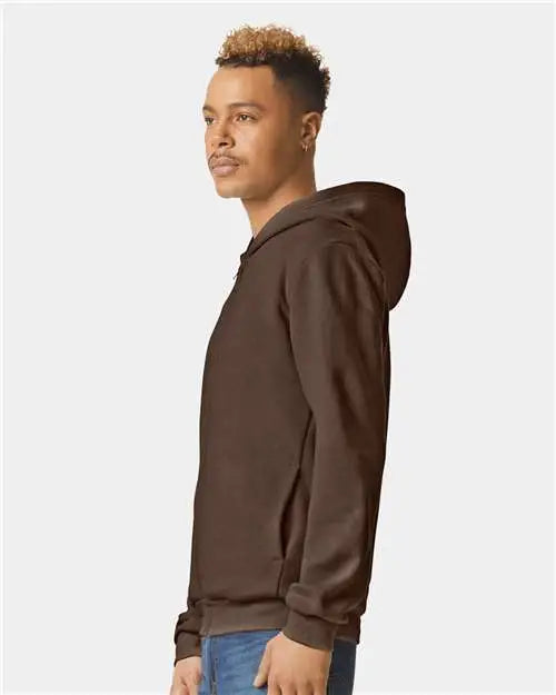 American Apparel Rf497 Reflex Fleece Full-zip Hoodie - Brown