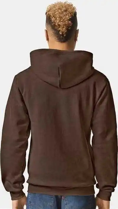 American Apparel Rf497 Reflex Fleece Full Zip Hoodie Brown