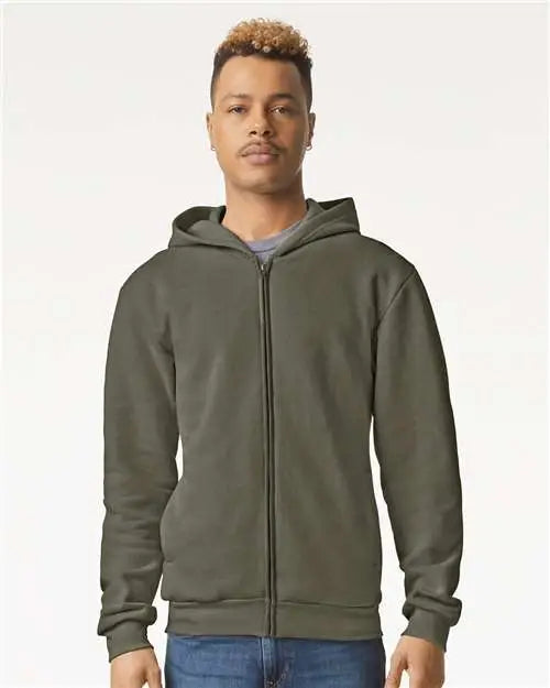 American Apparel Rf497 Reflex Fleece Full-zip Hoodie - Lieutenant