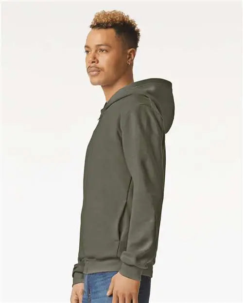American Apparel Rf497 Reflex Fleece Full-zip Hoodie - Lieutenant