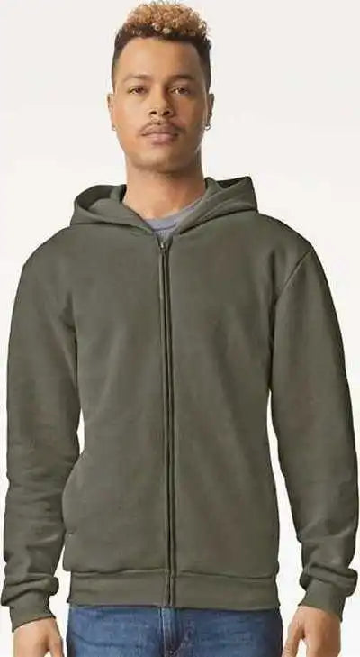 American Apparel Rf497 Reflex Fleece Full-zip Hoodie - Lieutenant