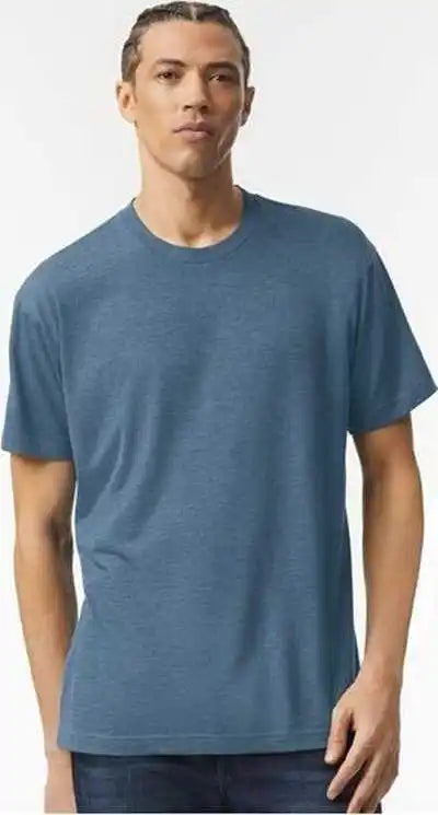 American Apparel Tr401 Triblend Track Tee Tri Dusk