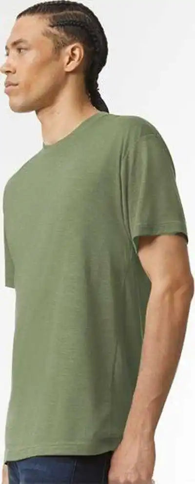 American Apparel Tr401 Triblend Track Tee - Tri-olive