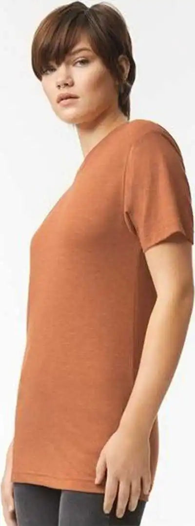 American Apparel Tr401 Triblend Track Tee - Tri-rust