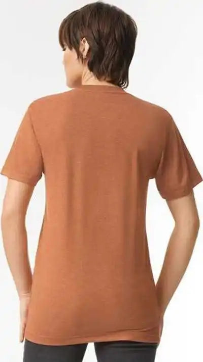 American Apparel Tr401 Triblend Track Tee - Tri-rust