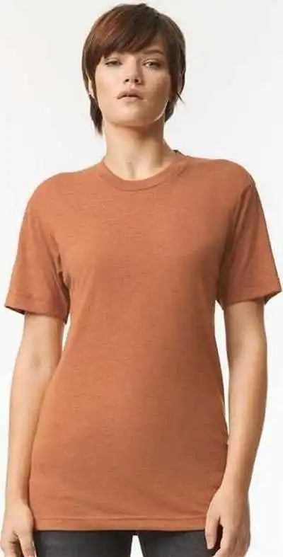 American Apparel Tr401 Triblend Track Tee - Tri-rust