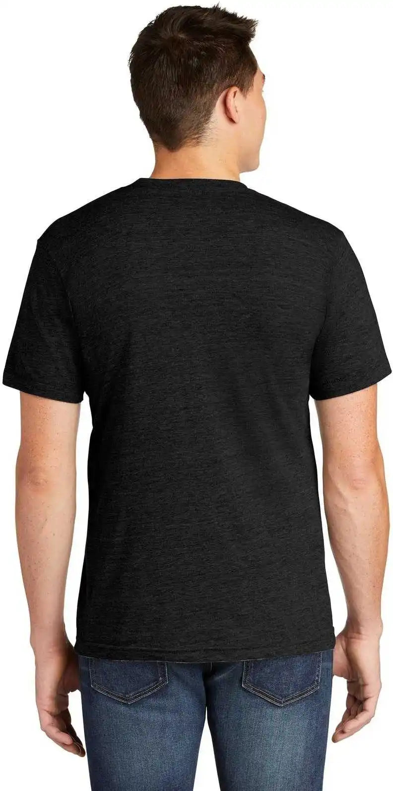 American Apparel Tr401w Tri Blend Short Sleeve Track t Shirt Black