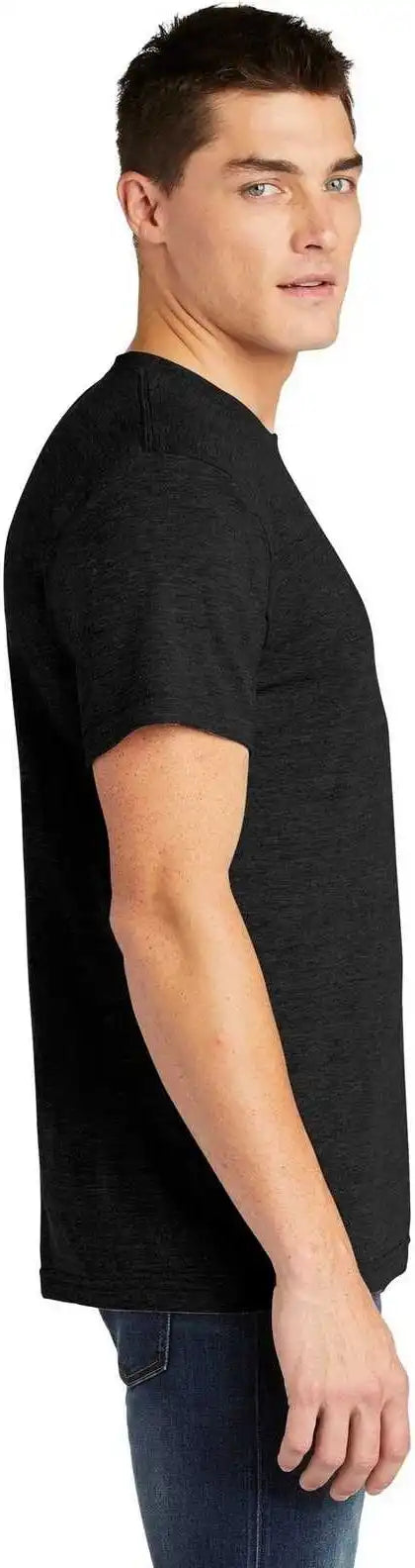 American Apparel Tr401w Tri Blend Short Sleeve Track t Shirt Black