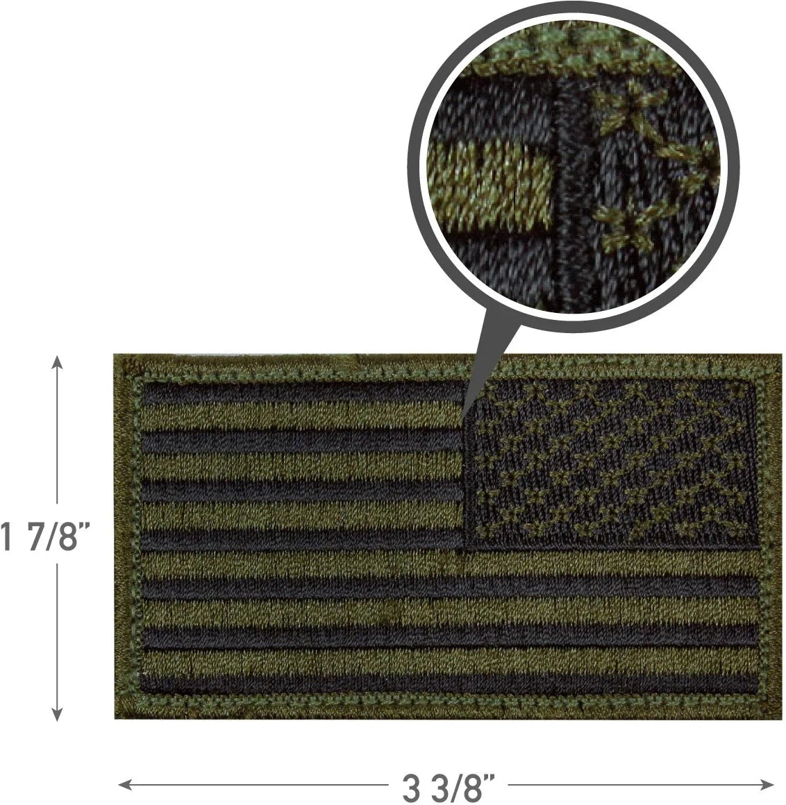 American Flag Patch - Hook Back