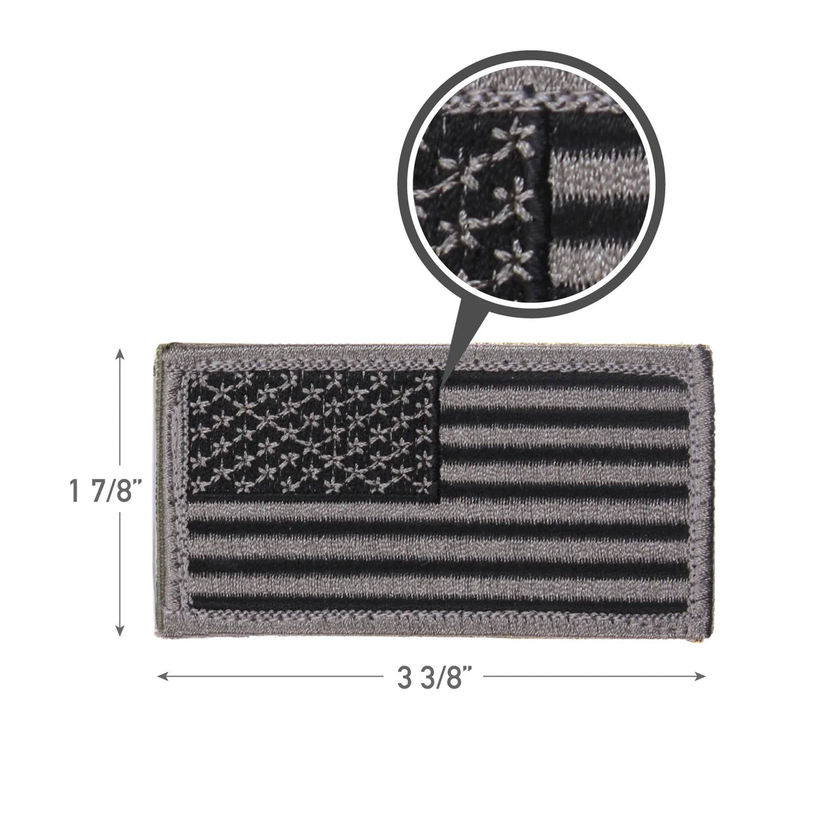 American Flag Patch - Hook Back
