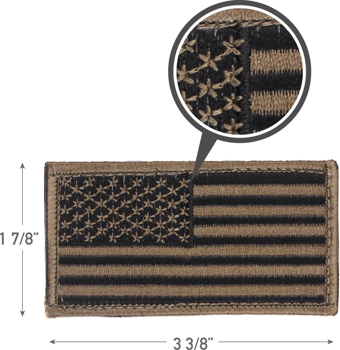 American Flag Patch - Hook Back