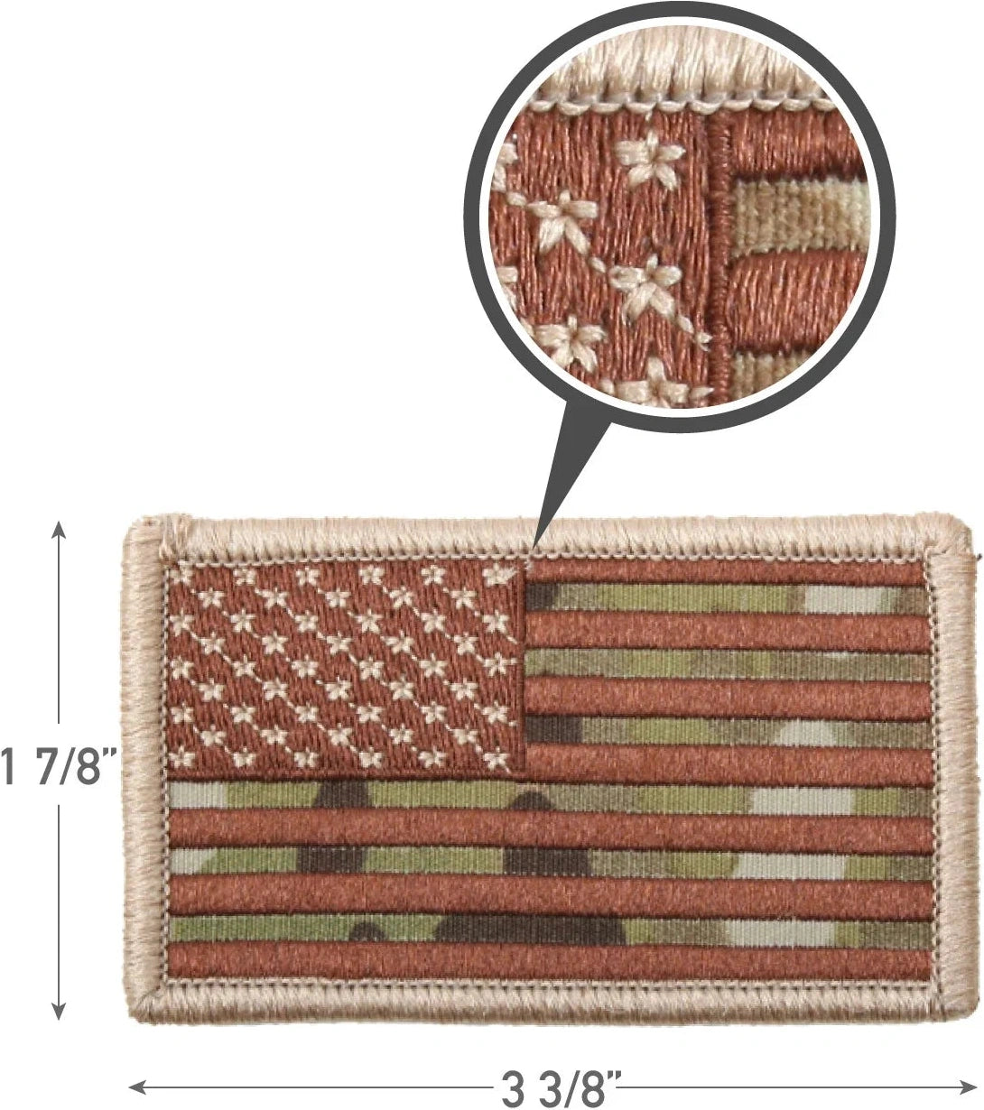American Flag Patch - Hook Back