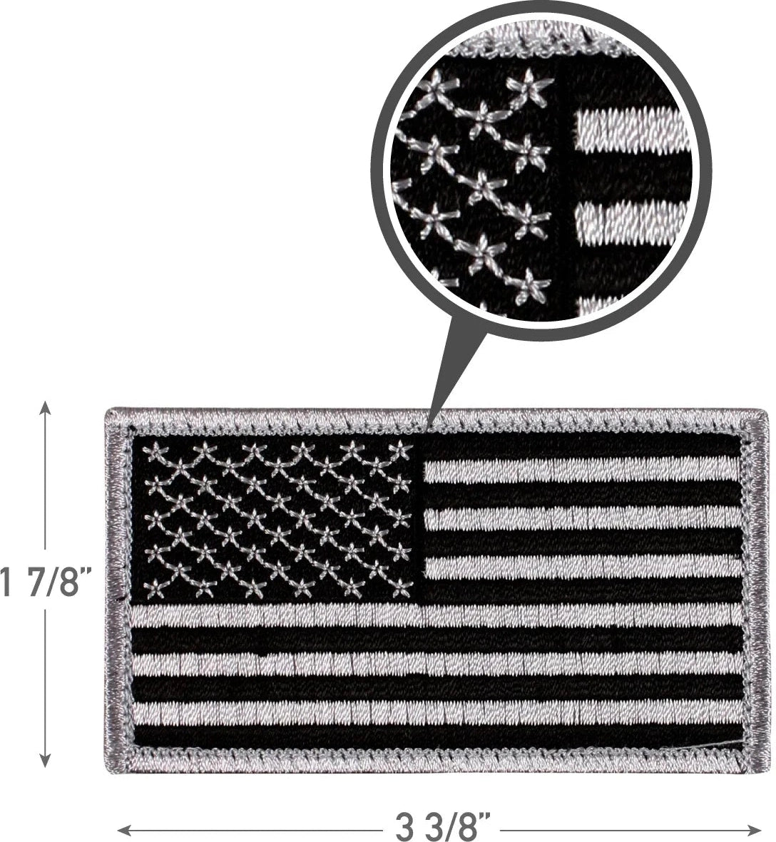 American Flag Patch - Hook Back