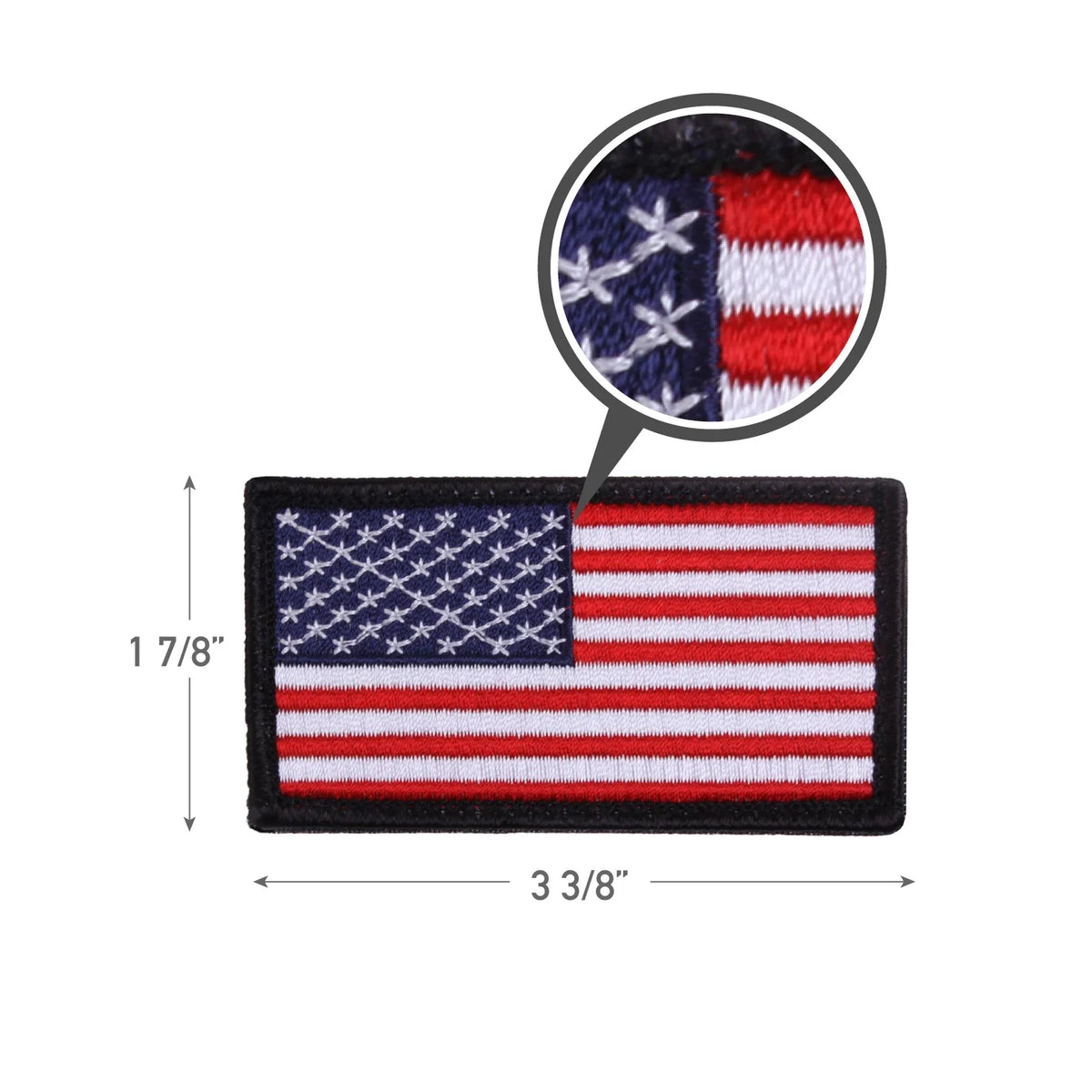 American Flag Patch - Hook Back