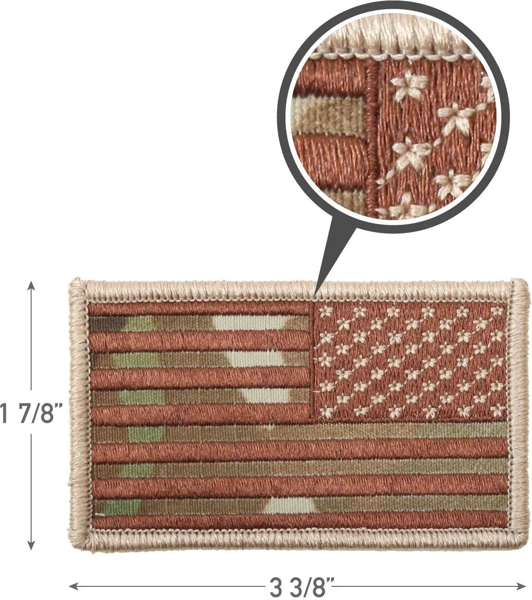 American Flag Patch - Hook Back