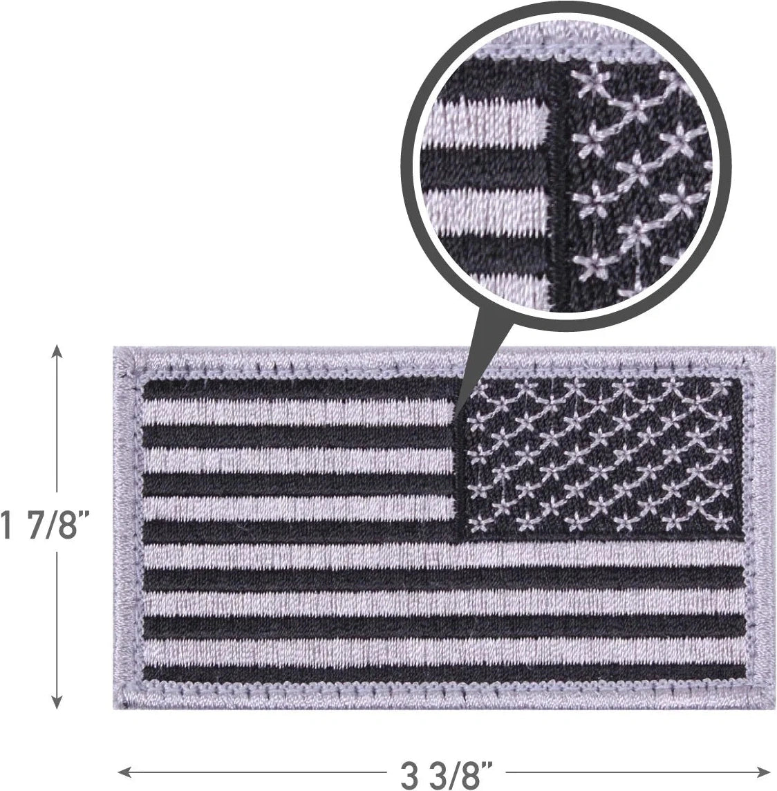 American Flag Patch - Hook Back