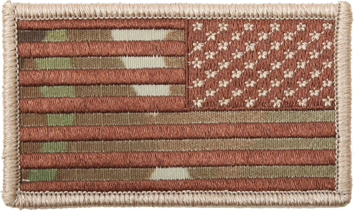 American Flag Patch - Hook Back - Multicam / Reverse