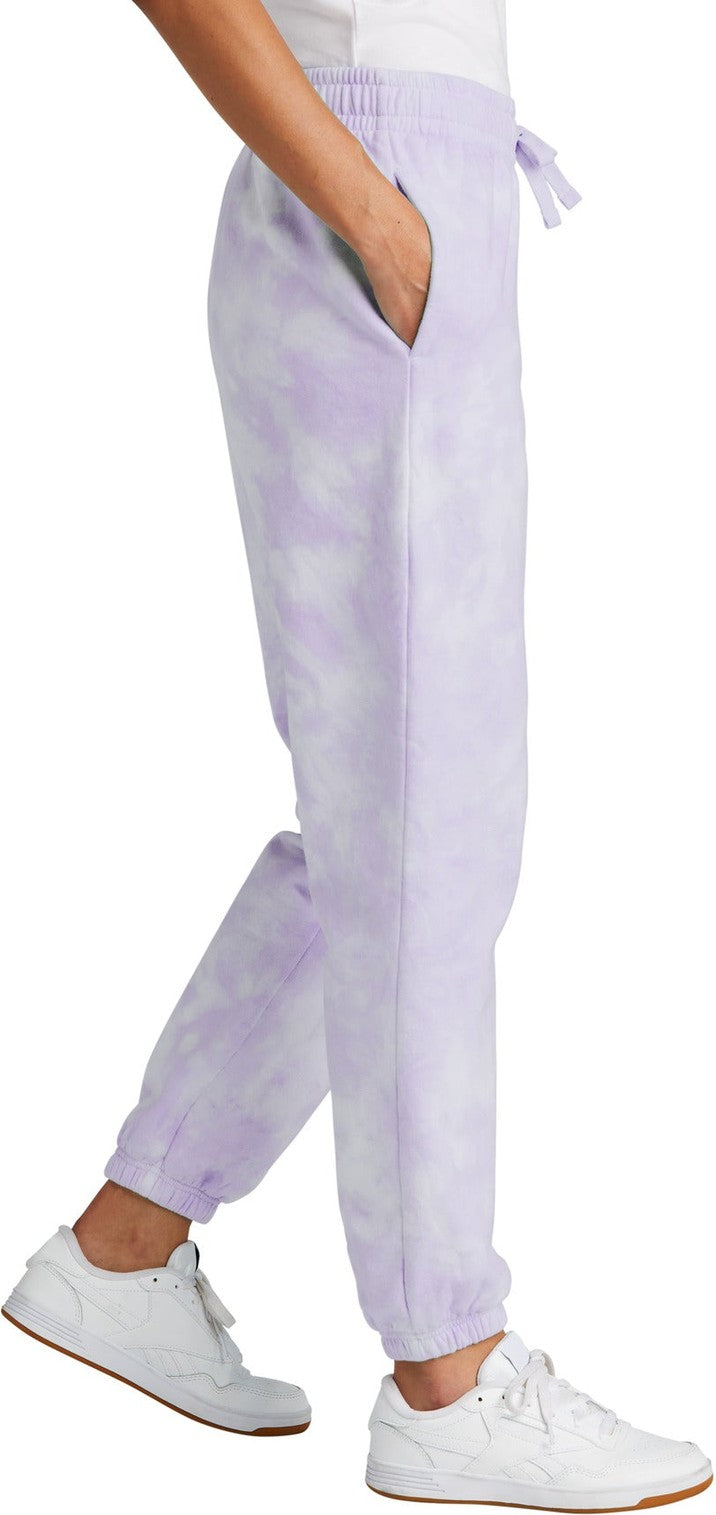 Amethyst Port & Co Women's Beach Wash Cloud Tie-Dye Sweatpant LPC140P