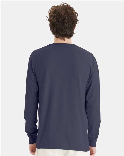 Anchor Slate Garment-Dyed Long Sleeve T-Shirt - GDH200