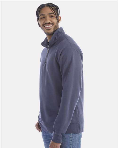 Anchor Slate Garment-Dyed Quarter-Zip Sweatshirt - GDH425