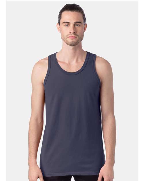 Front View of Anchor Slate Garment-Dyed Unisex Tank Top - GDH300