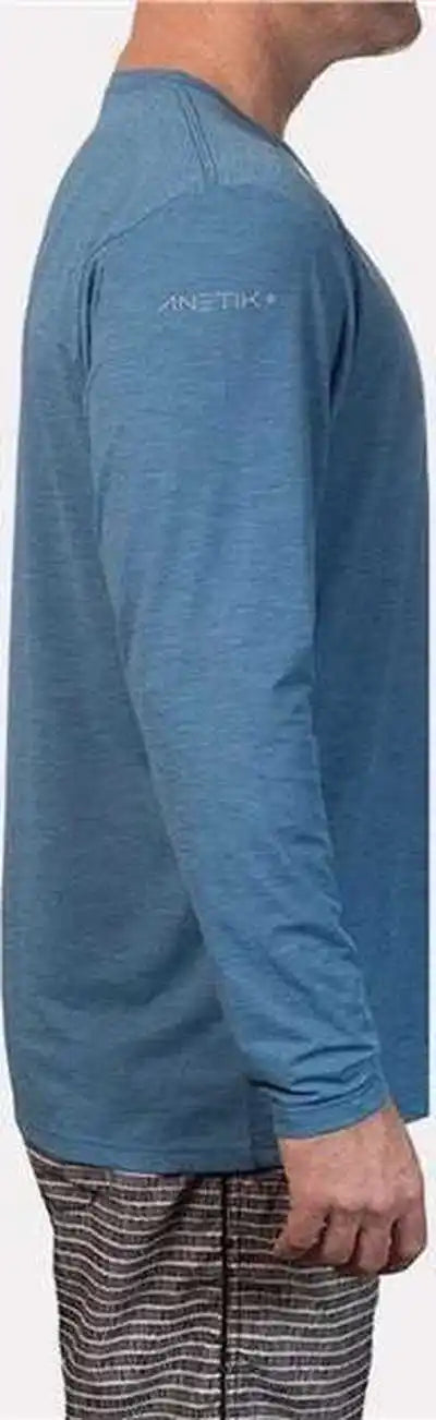 Anetik Mlprl8 Low Pro Tech Long Sleeve T-shirt - Bahama Heathered