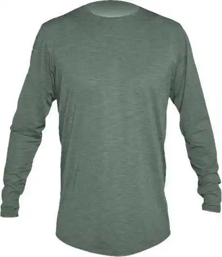 Anetik Mlprl8 Low Pro Tech Long Sleeve T-shirt - Dark Olive Heathered