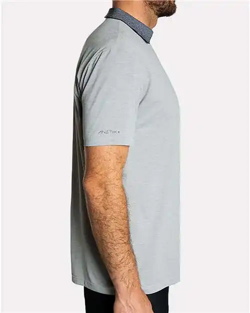 Anetik Mptnts0 Transit Tech Polo - Alloy Heathered