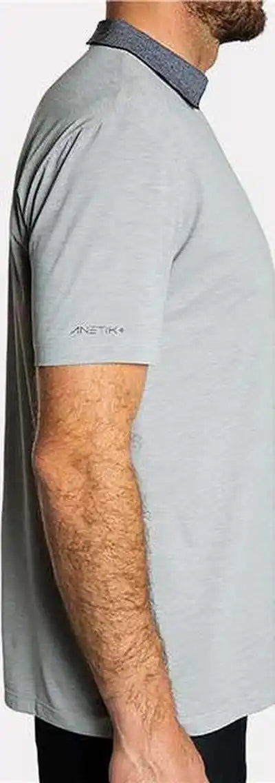 Anetik Mptnts0 Transit Tech Polo - Alloy Heathered