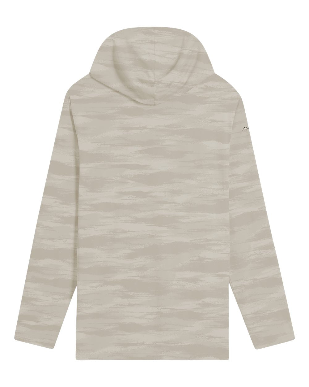 Anetik Mvlprh6 Men’s Low Pro Tech Camo Hooded Long Sleeve T-shirt - Stone