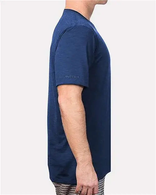 Anetik Mvlprs8 Low Pro Tech T-shirt - Navy Heathered
