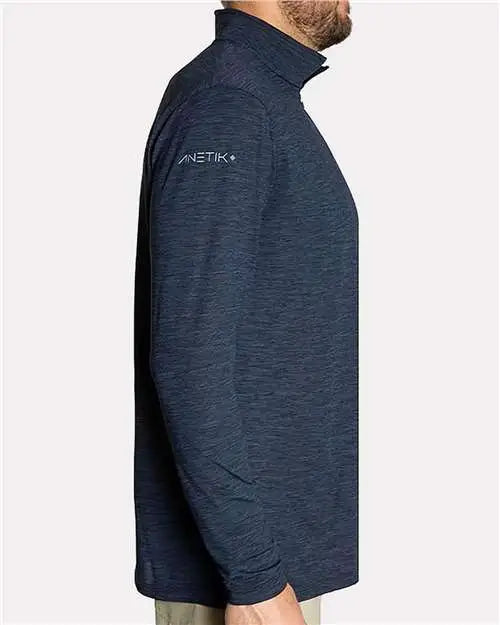 Anetik Mvqtrl9 Low Pro Quarter-zip - Midnight Heathered