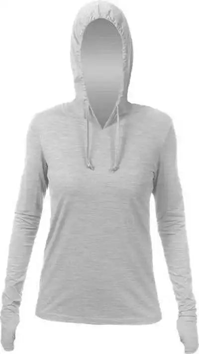 Anetik Wsbrzh0 Women’s Breeze Tech Hooded T-shirt - Alloy Heather