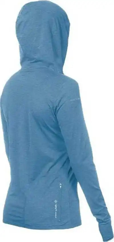 Anetik Wsbrzh0 Women’s Breeze Tech Hooded T-shirt - Bahama Heathered